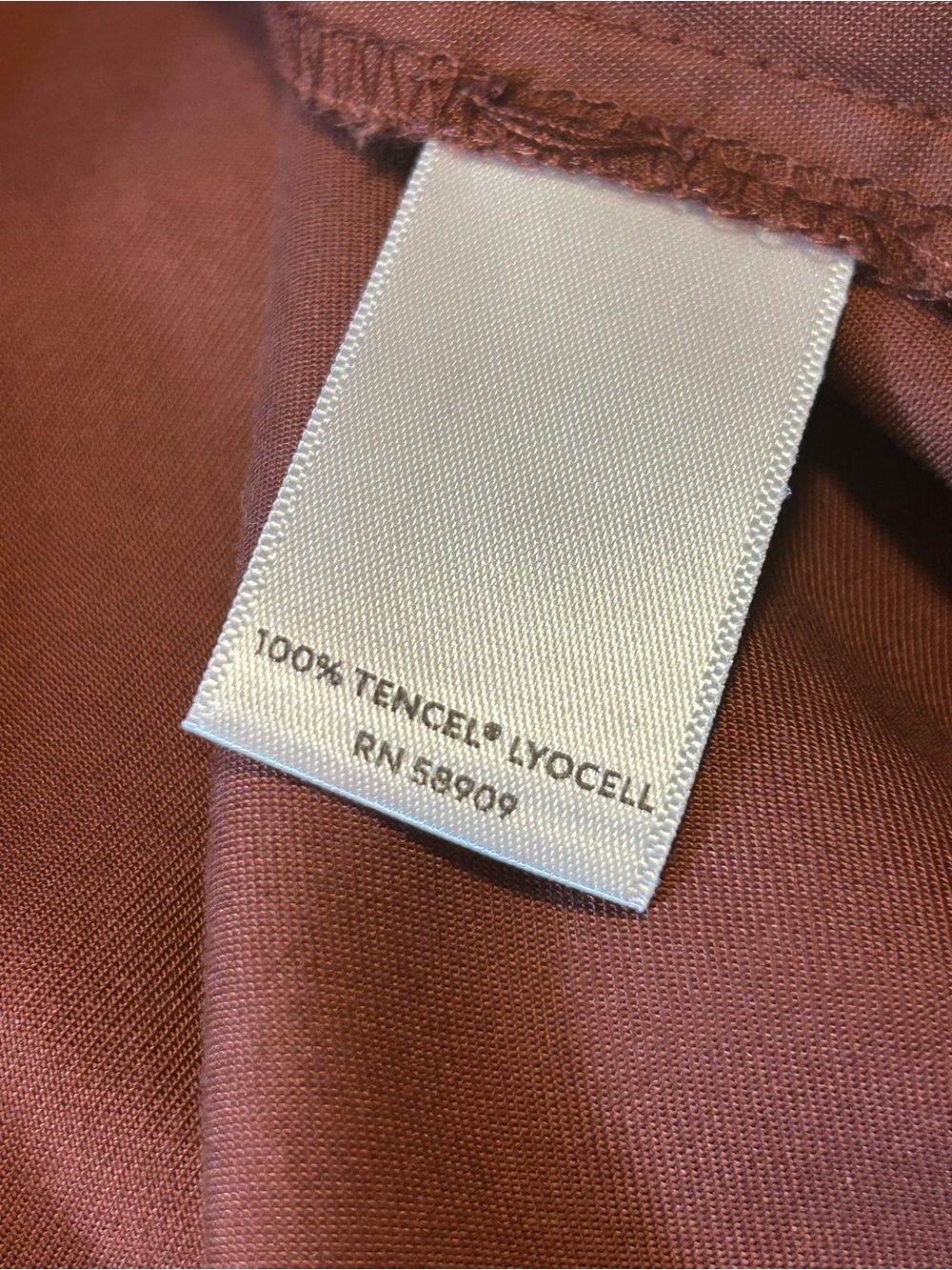 Westbound Brown Solid Lyocell Woven Button-Up Collared Shirt Pockets XL - Picture 6 of 6